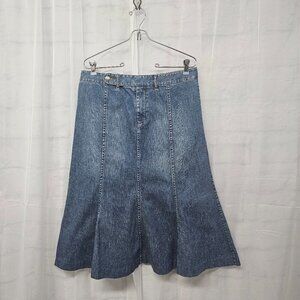 Ralph Lauren Indigo A-Line Skirt